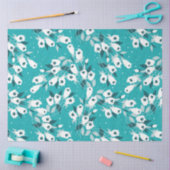 Elegantes Muster der Tulip Blume Botanisches Kunst Seidenpapier (Basteln)