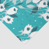 Elegantes Muster der Tulip Blume Botanisches Kunst Seidenpapier (Ausschnitt)