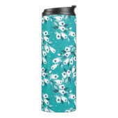 Elegantes Muster der Tulip Blume Botanisches Kunst Thermosbecher (Nach links gedreht)
