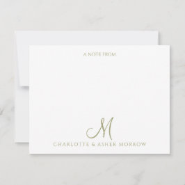 Elegantes Muster des grünen Weinbaugebietes Mitteilungskarte