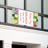 Elegantes Muster eines botanischen Gartens Banner (Äußeres Gebäude)