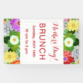 Elegantes Muster eines botanischen Gartens Banner (Horizontal)