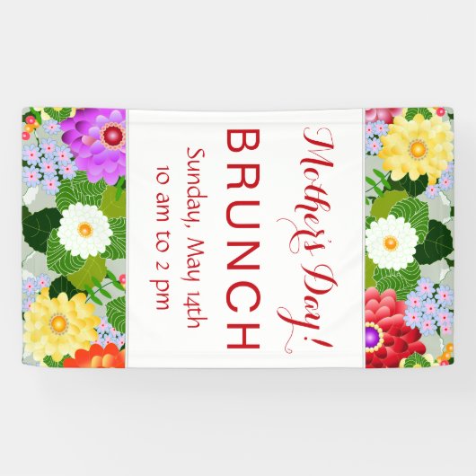 Elegantes Muster eines botanischen Gartens Banner (Horizontal)