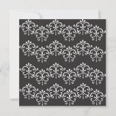 Elegantes Muster Einladung (Rückseite)