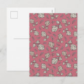 Elegantes Muster Feiertagspostkarte (Vorne/Hinten)