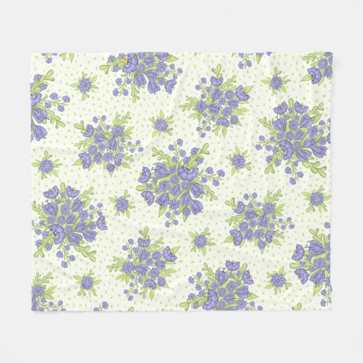 Elegantes Muster Fleecedecke (Vorderseite (Horizontal))