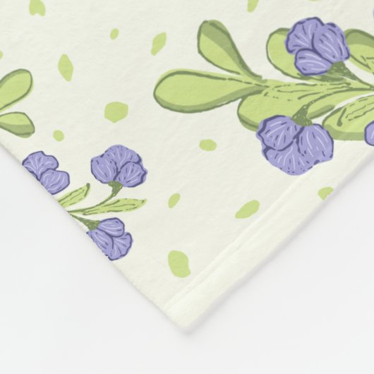 Elegantes Muster Fleecedecke (Ecke)