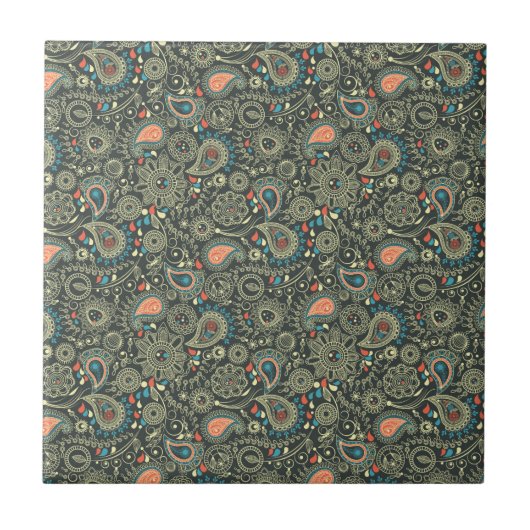 Elegantes Muster Fliese (Vorderseite)