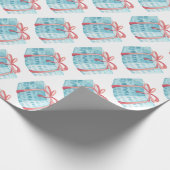 Elegantes Muster Frische Pasta machen Geschenkpapier (Ecke)