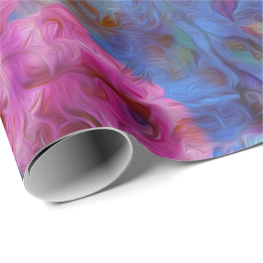 Elegantes Muster für die Rose von Violett Geschenkpapier (Rolleneckpunkt)