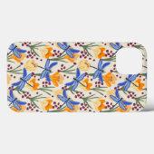Elegantes Muster für Dragonfly und Crocus Case-Mate iPhone Hülle (Rückseite (Horizontal))