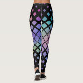 Elegantes Muster für geometrische Diamanten Leggings (Rückseite)