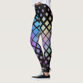 Elegantes Muster für geometrische Diamanten Leggings (Links)