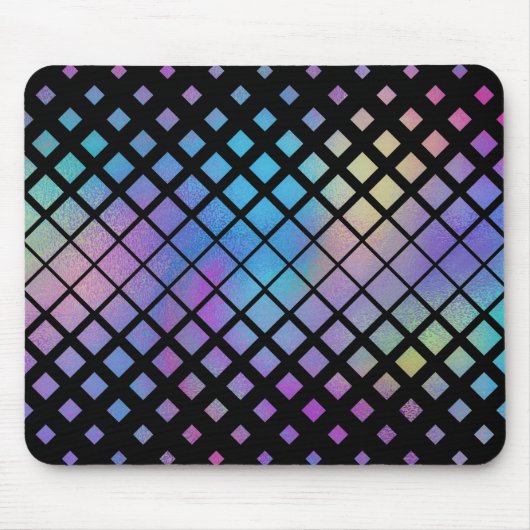 Elegantes Muster für geometrische Diamanten Mousepad (Vorne)