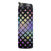 Elegantes Muster für geometrische Diamanten Thermosbecher (Nach rechts gedreht)