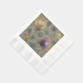 Elegantes Muster für Glasflora Serviette (Ecke)