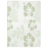 Elegantes Muster für Hibisken der Mute-Szene Klemmbrett (Rückseite)