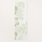 Elegantes Muster für Hibisken der Mute-Szene Yogamatte (Rückseite)