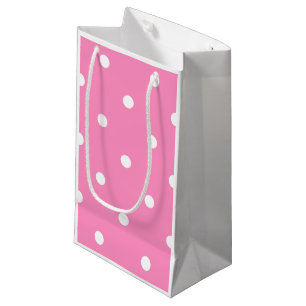 Elegantes Muster für ihre heiß rosa weißen Polka-P Kleine Geschenktüte