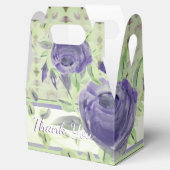 Elegantes Muster für Lila Rose Geschenkschachtel (Geöffnet)