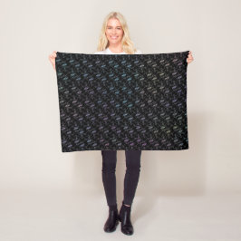 Elegantes Muster für moderne, farbenfrohe Herzen u Fleecedecke