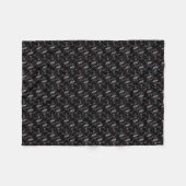 Elegantes Muster für moderne rosa Herzen und Keys Fleecedecke (Vorderseite (Horizontal))