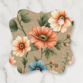 Elegantes Muster Geschenkanhänger (Rückseite)