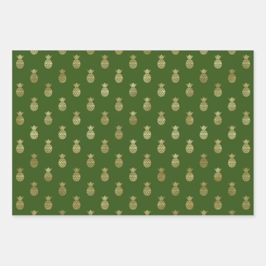 Elegantes Muster Geschenkpapier Set (Vorderseite)