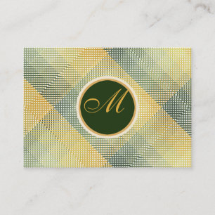 Elegantes Muster-Grün Visitenkarte