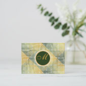 Elegantes Muster-Grün Visitenkarte (Stehend Vorderseite)