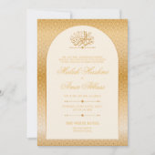 Elegantes Muster Islamische Hochzeit Einladung (Vorderseite)
