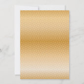 Elegantes Muster Islamische Hochzeit Einladung (Rückseite)