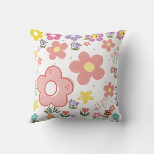 Elegantes Muster Kissen (Rückseite)