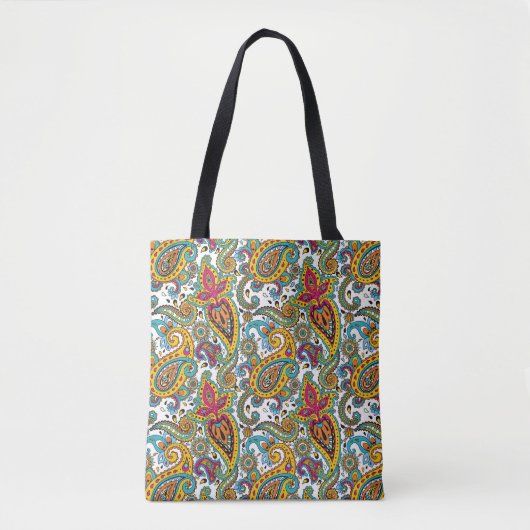Elegantes Muster Maharani Königin-Paisley Tasche (Vorderseite)