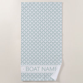 Elegantes Muster mit grüner Geometrie. Personalisi Strandtuch