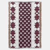 Elegantes Muster mit Lotus und Blossom Decke (Vorderseite Vertikal)