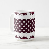 Elegantes Muster mit Lotus und Blossom Kaffeetasse (Vorderseite Links)