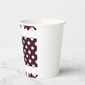 Elegantes Muster mit Lotus und Blossom Pappbecher (Links)