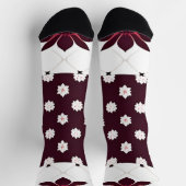 Elegantes Muster mit Lotus und Blossom Socken (Oben)