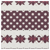 Elegantes Muster mit Lotus und Blossom Stoff (Nahaufnahme)