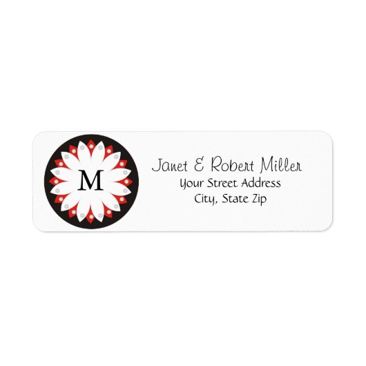 Elegantes Muster mit Monogramm (Vorne)