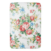 Elegantes Muster mit Rose Design Element Badematte (Vorderseite Vertikal)