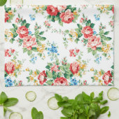 Elegantes Muster mit Rose Design Element Geschirrtuch (Gefaltet)