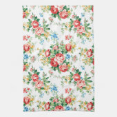 Elegantes Muster mit Rose Design Element Geschirrtuch (Vertikal)