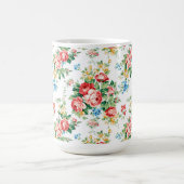 Elegantes Muster mit Rose Design Element Kaffeetasse (Mittel)