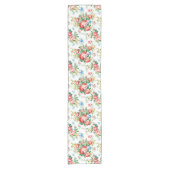 Elegantes Muster mit Rose Design Element Kurzer Tischläufer (Vorderseite)