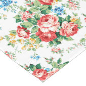 Elegantes Muster mit Rose Design Element Kurzer Tischläufer (Ecke)