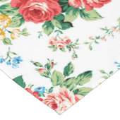 Elegantes Muster mit Rose Design Element Kurzer Tischläufer (Ecke)