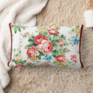 Elegantes Muster mit Rose Design Element Lendenkissen