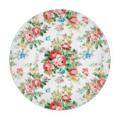 Elegantes Muster mit Rose Design Element Schneidebrett (Vorderseite)